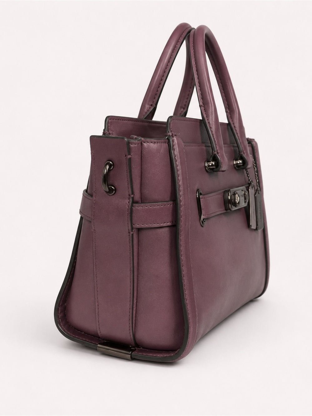 Coach Bordeaux Swagger 27 Crossbody Bag GUC - Picture 5 of 12